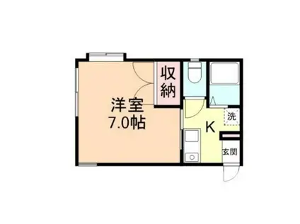 アルテハイツ寺町(1K/1階)の間取り写真