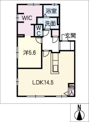 プリンセス(1LDK/1階)の間取り写真
