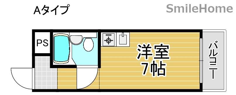プレアール新北島(ワンルーム/1階)の間取り写真