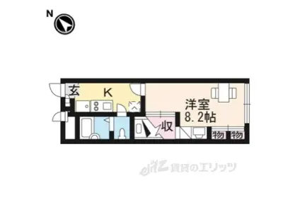 レオパレスクレール藤が尾Ⅰ(1K/2階)の間取り写真