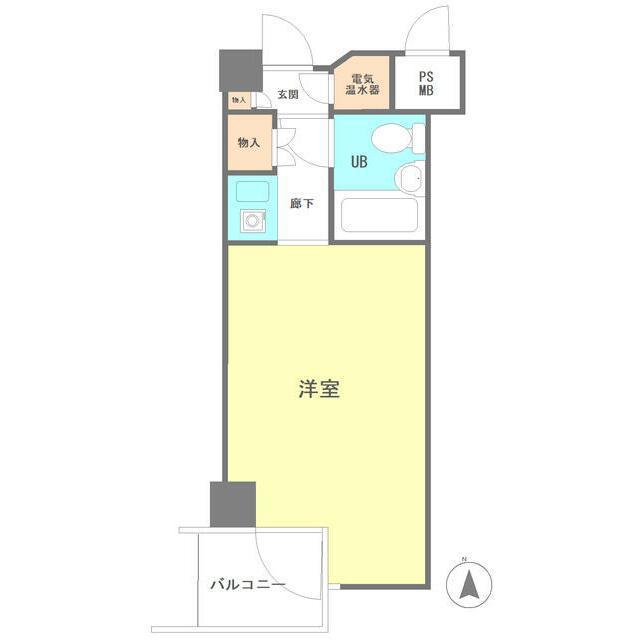 池袋シティハイツ(ワンルーム/6階)の間取り写真