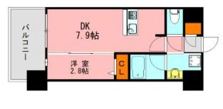 LANDIC K2620(1LDK/11階)の間取り写真