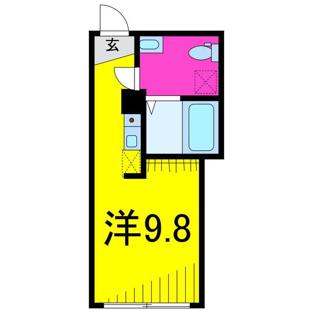 フィオーネ亀有(ワンルーム/1階)の間取り写真