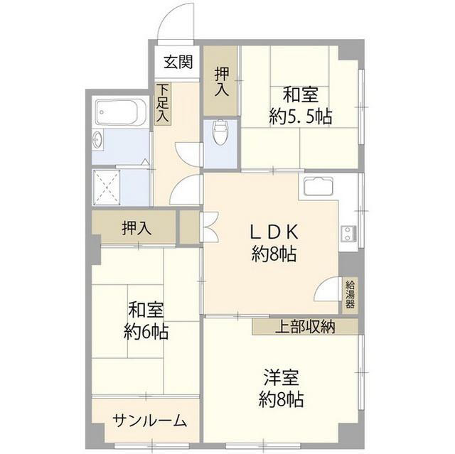 パールハイツ笹塚(3LDK/13階)の間取り写真