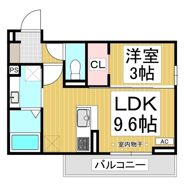 レガーロ(1LDK/2階)の間取り写真