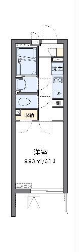 クレイノル ボヌール白岡(1K/3階)の間取り写真