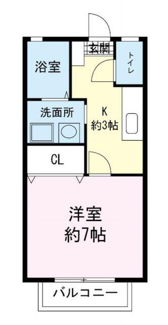 マーメゾン常盤(1K/1階)の間取り写真