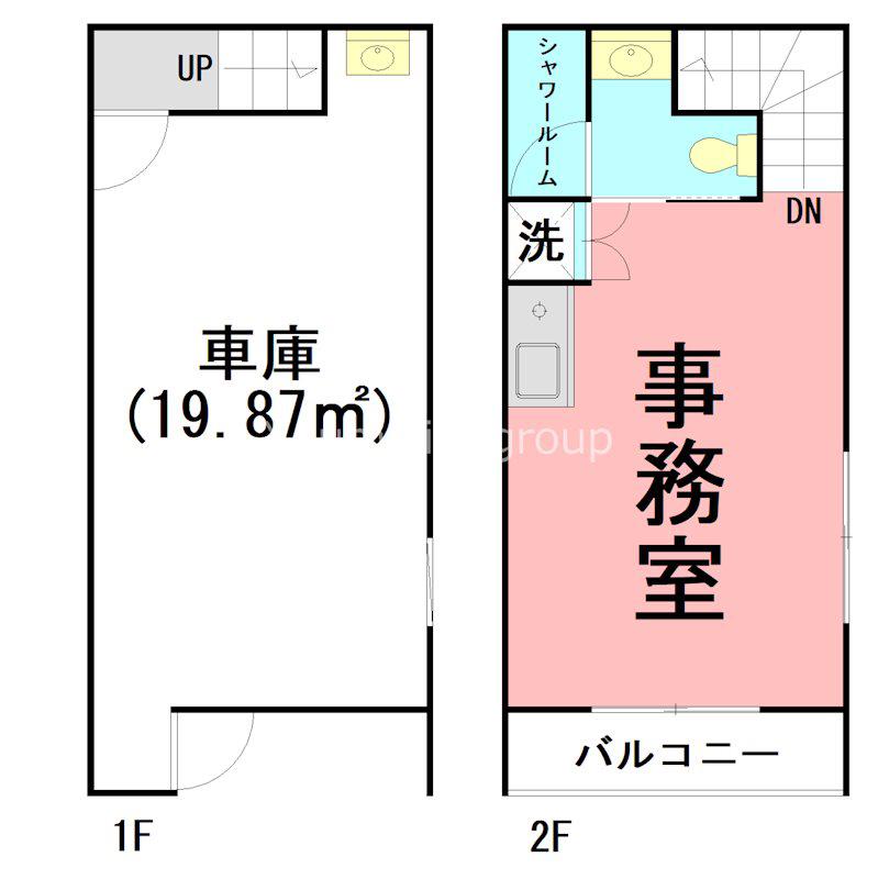 HYPERION寿町(ワンルーム/1階)の間取り写真