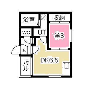 ハーモニーテラス児玉IV(1DK/2階)の間取り写真