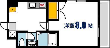 光町大丈ビル(1K/7階)の間取り写真