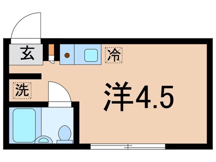 ヴィラ大塚(ワンルーム/1階)の間取り写真