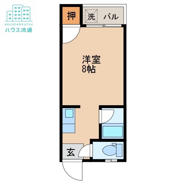 アネックスII(ワンルーム/1階)の間取り写真