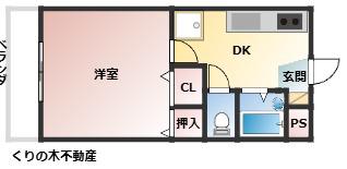 阿部ハイツNO.1(1DK/1階)の間取り写真