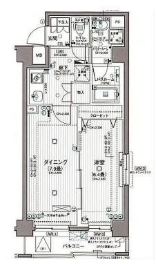 日神デュオステージ押上(1LDK/3階)の間取り写真