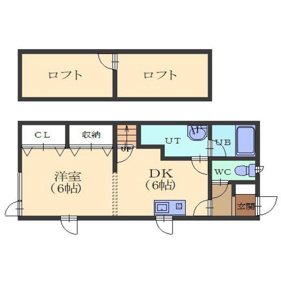 リージャストマンション中野通(1DK/1階)の間取り写真