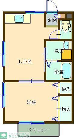 メゾン ド 693(1LDK/2階)の間取り写真