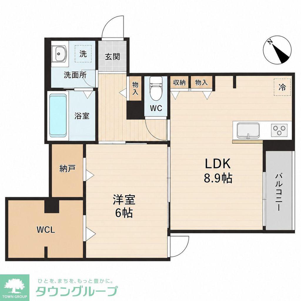 連坊計画(1SLDK/2階)の間取り写真