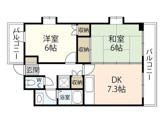 太田マンション(2DK/3階)の間取り写真