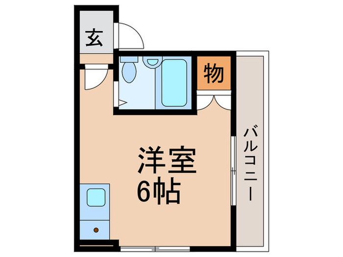 上落合ビル(ワンルーム/4階)の間取り写真