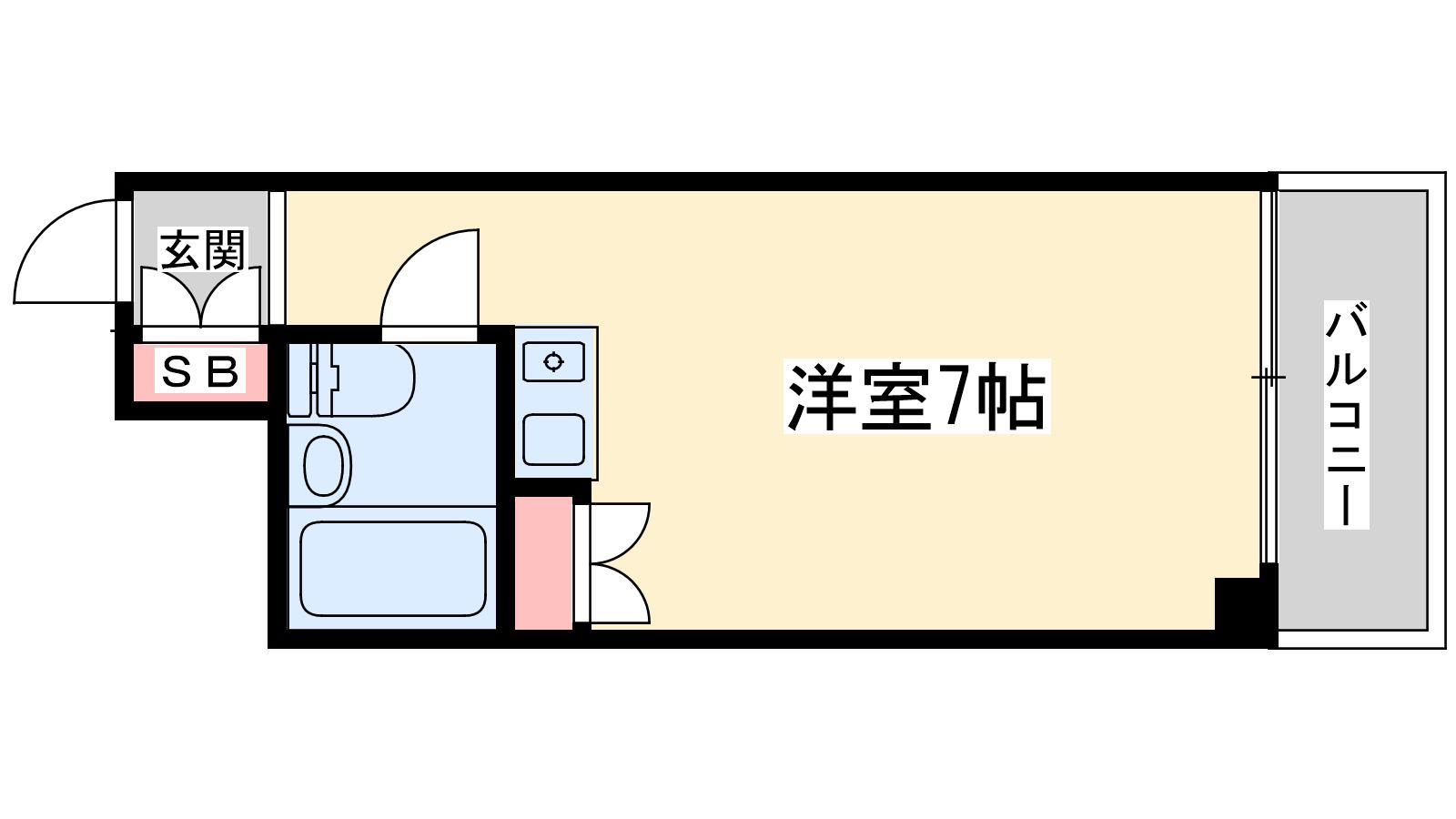 レバンガ新大阪イースト(ワンルーム/11階)の間取り写真