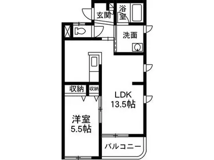 SUNLIFE KENS VILLA(1LDK/3階)の間取り写真