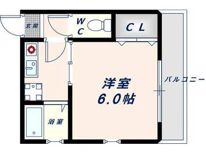 富士屋マンション(1K/3階)の間取り写真