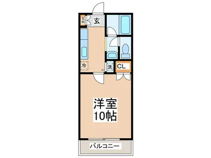 グリーンヒル葉山一番館(1K/2階)の間取り写真