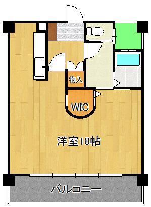 サンシャイン妙見表参道(ワンルーム/8階)の間取り写真