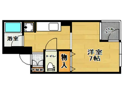 NOVA東口ビル(ワンルーム/2階)の間取り写真