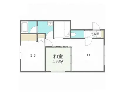 フィオーレパーク(2LDK/2階)の間取り写真