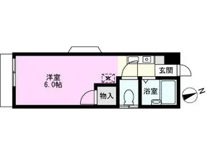 アクシーズグランデ川口5(ワンルーム/3階)の間取り写真