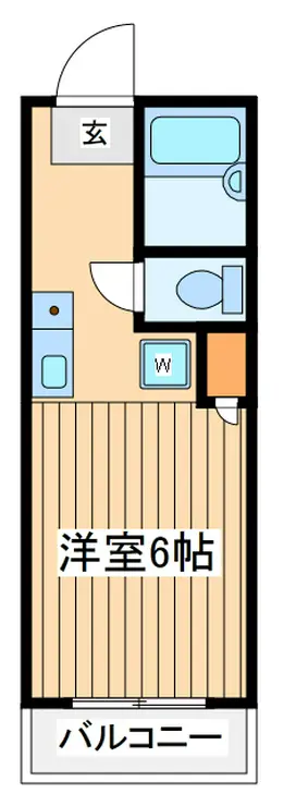パームハイツ 1階階 間取り