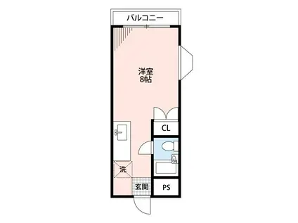 REDEAL新狭山III(ワンルーム/3階)の間取り写真