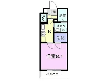 VRD富士(1K/2階)の間取り写真