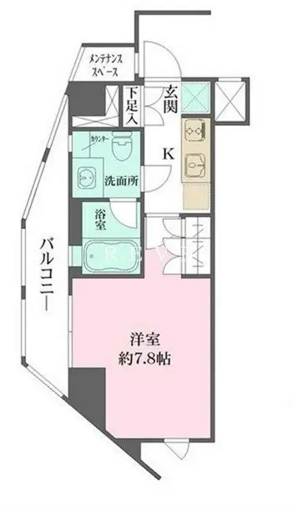 ザ・パークワンズ山吹神楽坂 2階階 間取り
