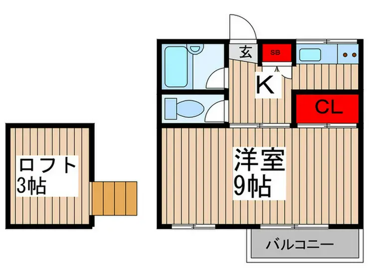 邦幸ハイツ 2階階 間取り