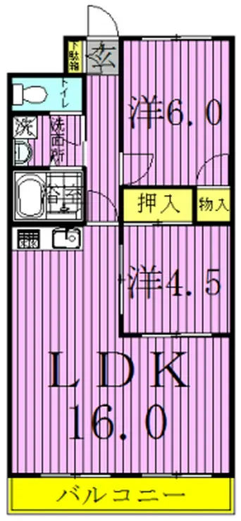 サンライフ天王台 10階階 間取り