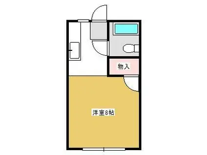 ラ・フォーレ21(ワンルーム/1階)の間取り写真