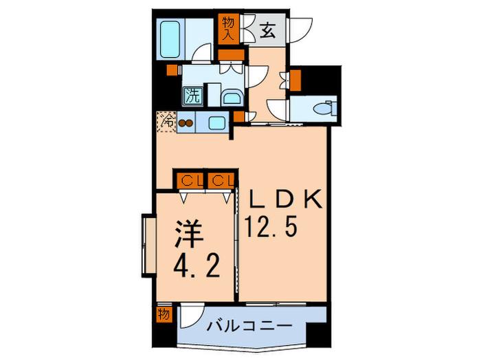 レニール本駒込(1LDK/10階)の間取り写真