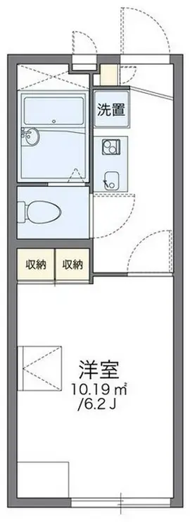 レオパレスプランドール M2 1階階 間取り