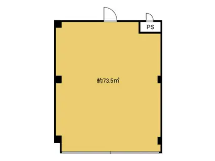 ディアコート下山田(ワンルーム/1階)の間取り写真