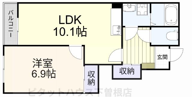 リバーヒルズNK(1LDK/1階)の間取り写真