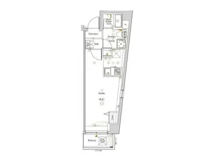 ログ代々木(ワンルーム/2階)の間取り写真