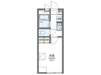レオパレスエスポワール(1K/2階)の間取り写真