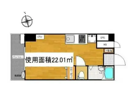 MKM百人町(ワンルーム/3階)の間取り写真