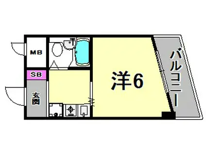 フォレスト(1K/2階)の間取り写真