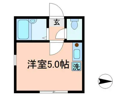 メゾン ド スリール(ワンルーム/1階)の間取り写真