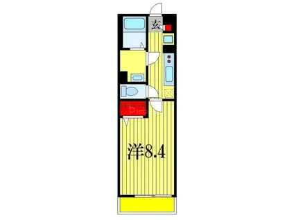 リブリ・AZUL(1K/1階)の間取り写真