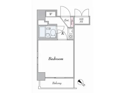 クリオ新子安参番館(1K/5階)の間取り写真