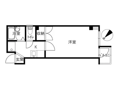 LIBERTY HOUSEI(1K/4階)の間取り写真